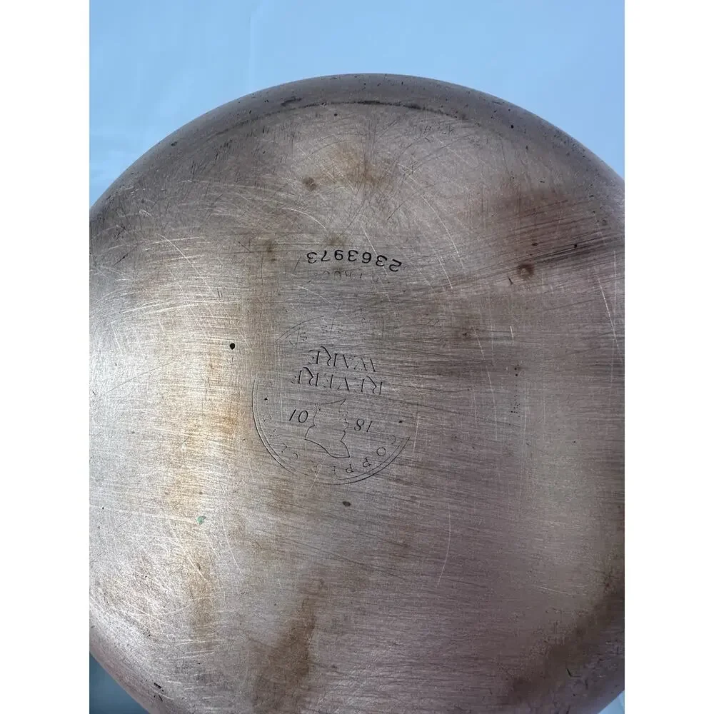 Revere Ware Copper Bottom 6 Quart Stock Pot 9” & 8”Frying Sauté Pan USA